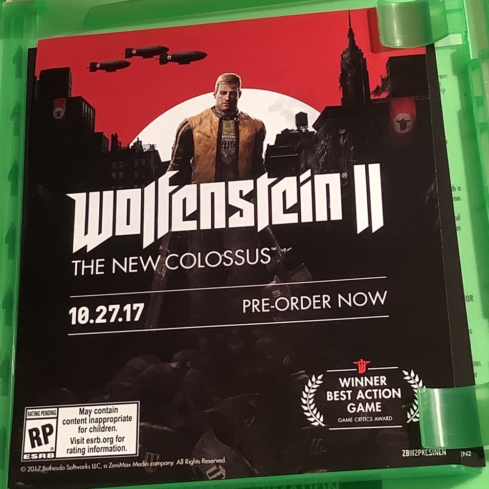 Wolfenstein2 Xbox One game